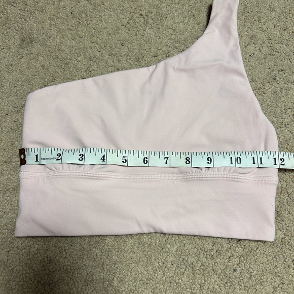 PINK Lululemon align asymmetrical bra. Light support, a/b cup. - Picture 3 of 6